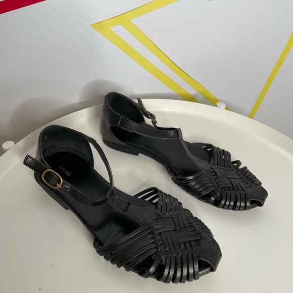 Ecote Leather Braided Sandal - Picture 3 of 6